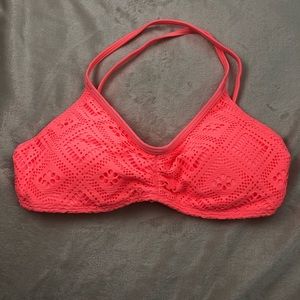 Aerie coral bikini top (NWT)